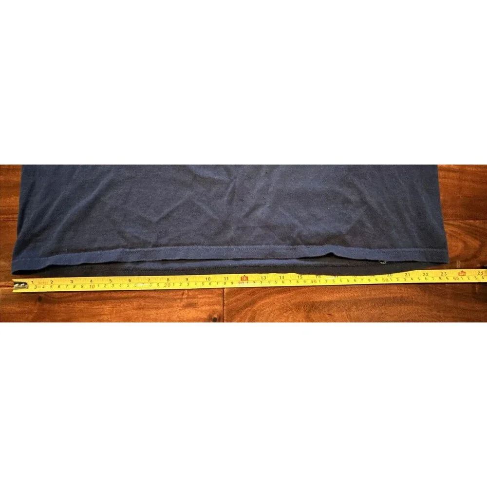 Denver Broncos Tshirt Helmet Logo T Shirt 2010 Blue NFL Football Size Large L - Picture 7 of 15